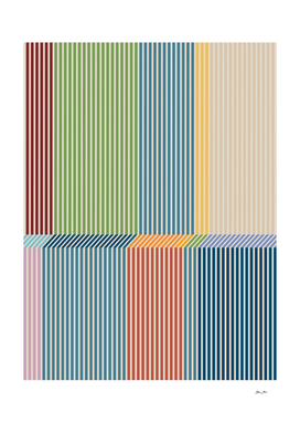 Linear Bauhaus Pattern 1