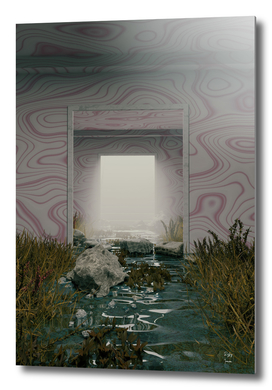 Pinky Room 3D Surrealism Render Artwork