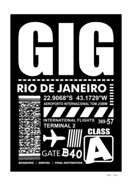 Rio de Janeiro International Airport GIG
