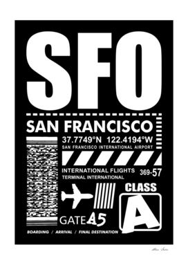 San Francisco International Airport SFO California