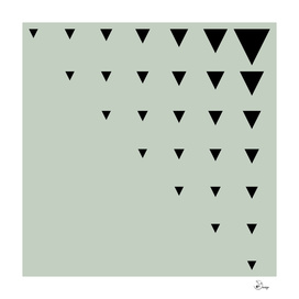 Black Triangles on Grey-Green