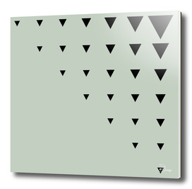 Black Triangles on Grey-Green