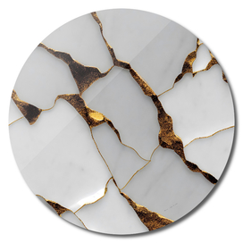 White Marble - Gold