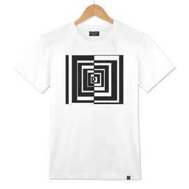 Abstract geometric pattern - black and white