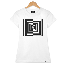 Abstract geometric pattern - black and white