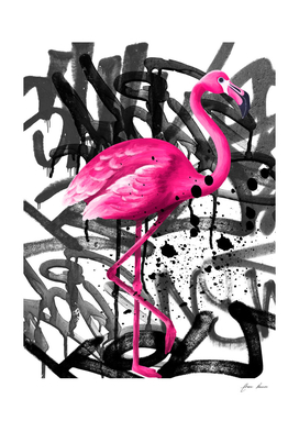 flamingo street art