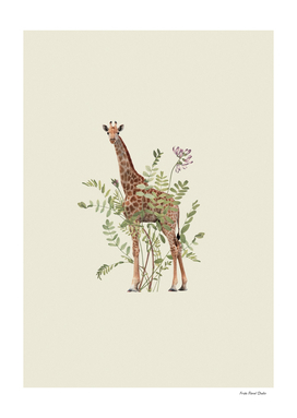 Floral giraffe