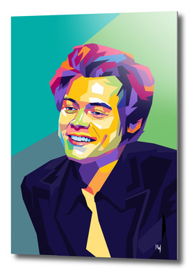 Harry styles portrait illustration in wpap
