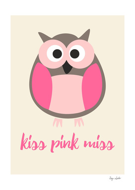 Kiss pink miss owl