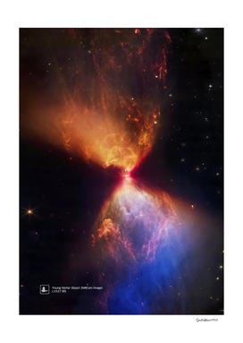 JWST Young Stellar Object (Fiery Hourglass), L1527