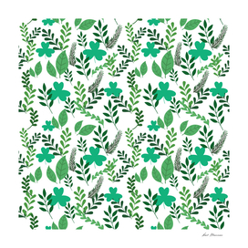 Green Petal Pattern