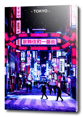 Tokyo Street Neon Cyberpunk