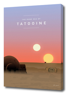 Visit tatooine travel poster