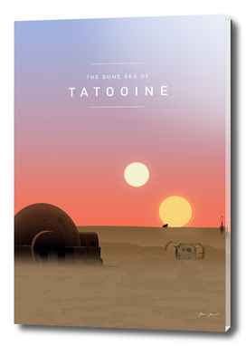 Visit tatooine travel poster
