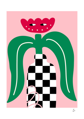 Checker Vase