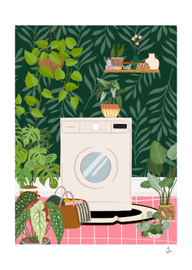 Botanical Laundry Room