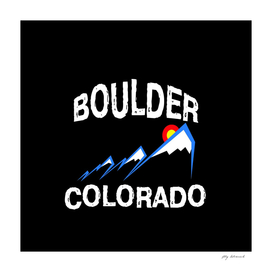 BOULDER COLORADO Colorado Flag Rocky Mountain Scenery