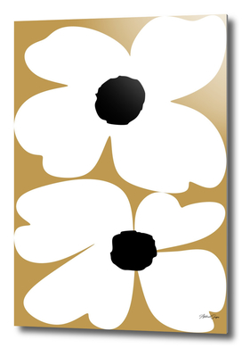 Abstract Shapes Flower Print 04