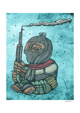 Zapatist mexican soldier