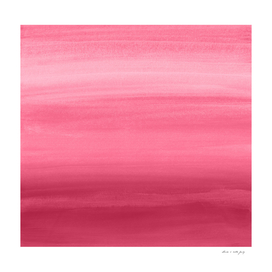 Touching Viva Magenta Watercolor Abstract #1 #painting