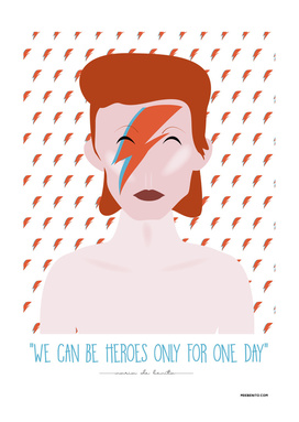 David Bowie "We can be heroes only for one day"