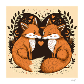 foxes in love