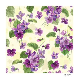 Blooming Forest Violets