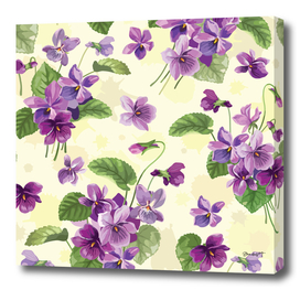 Blooming Forest Violets