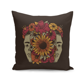 Frida Kahlo Head Flowers