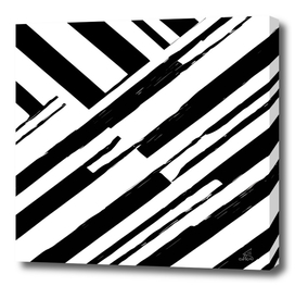 Abstract black and white lines