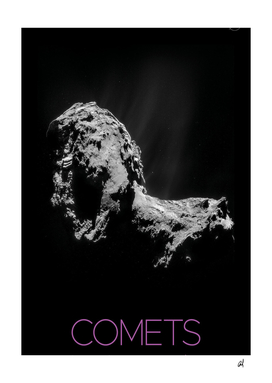 Comets-nasa poster-space poster