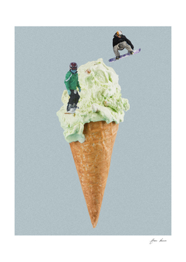 snowboard in ice cream