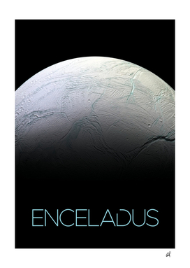 Enceladus-nasa poster-space poster