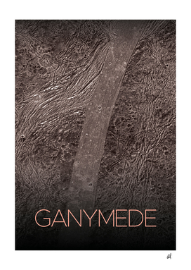 Ganymede-nasa poster-space poster