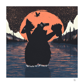 Orange Moon and Punks Bears