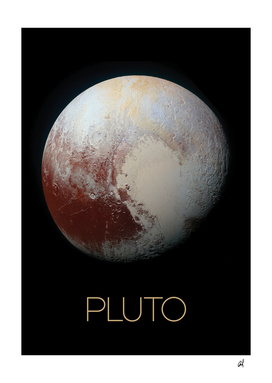 Pluto-space poster