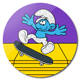 Skatey Smurf