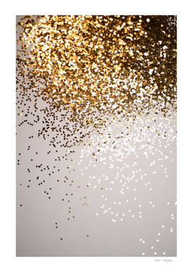 Sparkling Glam Gold Glitter Glam #3 (Faux Glitter) #decor