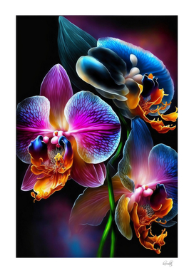 colorful orchid
