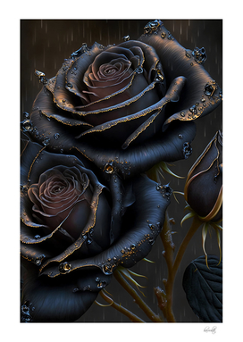 indigo black rose
