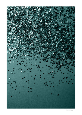Teal Mermaid Ocean Glitter #5 (Faux Glitter) #shiny #decor