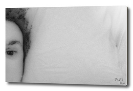 Self-Portrait on Pillow