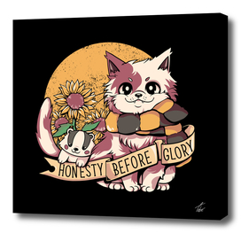 Honesty Before Glory Sunflower Cat
