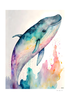 Water Color Whale
