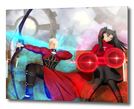 Archer and Rin Anime Fate Stay Night - UBW