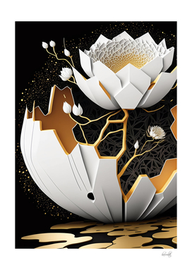 abstract lotus flower