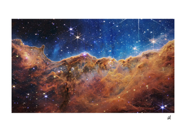 “Cosmic Cliffs” in the Carina Nebula from NASA’s