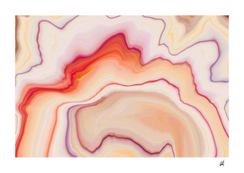Colored marble ink-Orange marble pattern texture