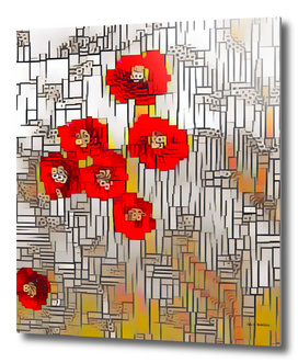 Cubism Poppies