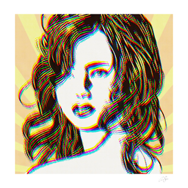 Abstract glitchy portrait of a beautiful girl  | Digital art